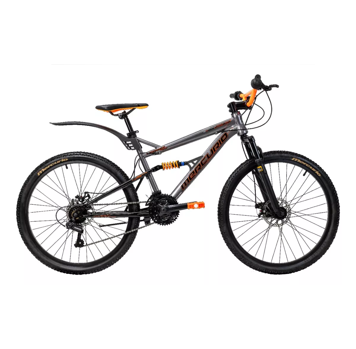 Foto 2 pulgar | Bicicleta Mercurio Kaizer DH R26 21V Shimano Gris