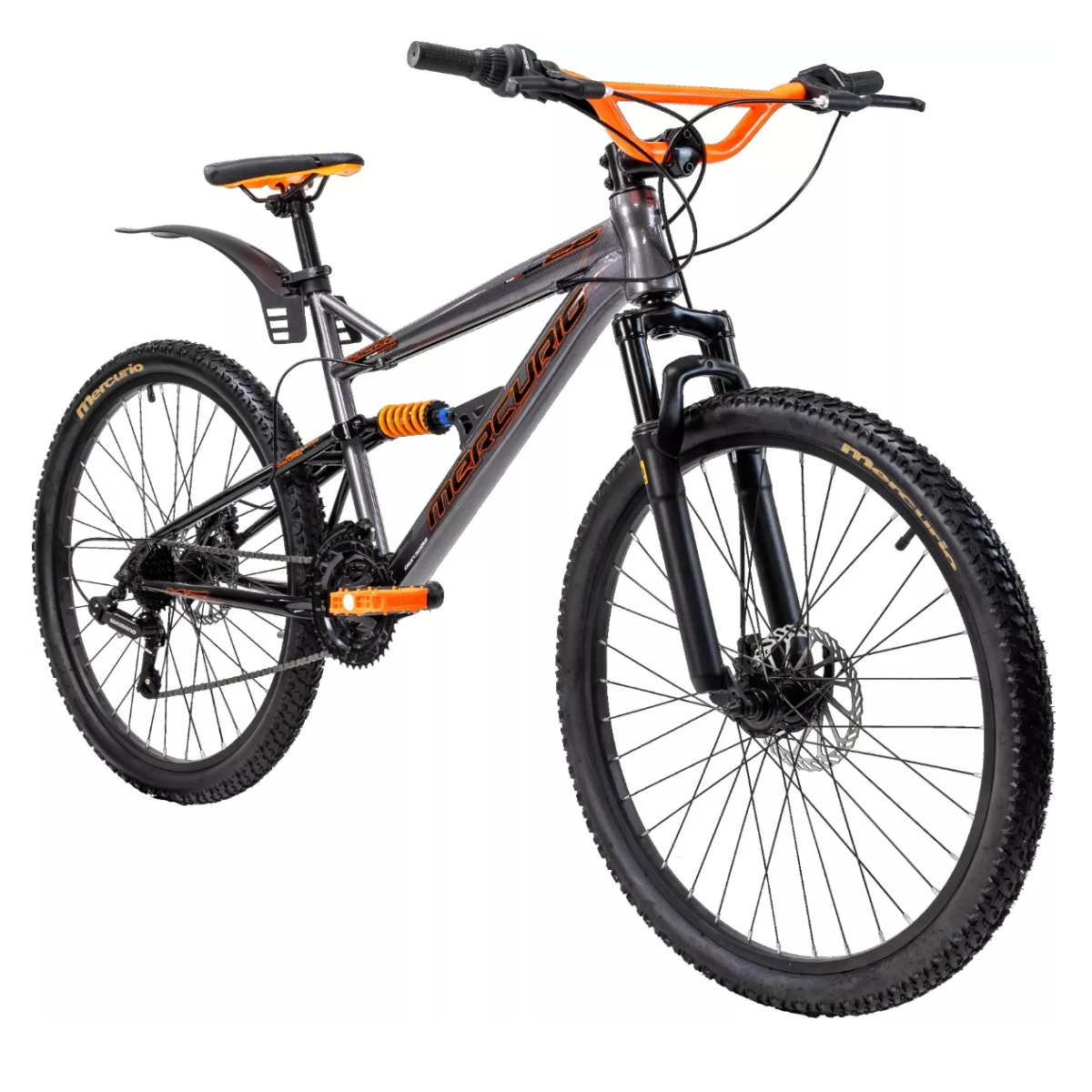 Foto 3 pulgar | Bicicleta Mercurio Kaizer DH R26 21V Shimano Gris