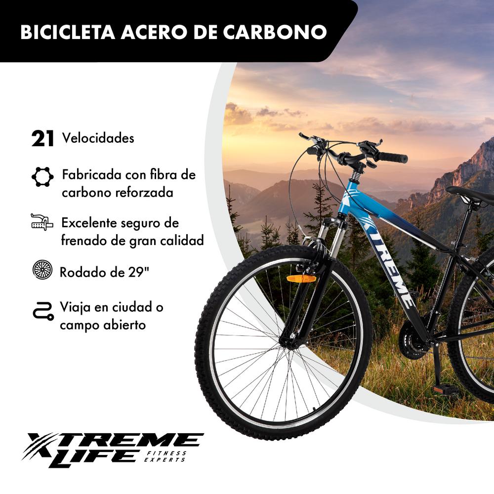 Foto 3 pulgar | Bicicleta Montaña Profesional Xtreme Life R29 Carbono 21v