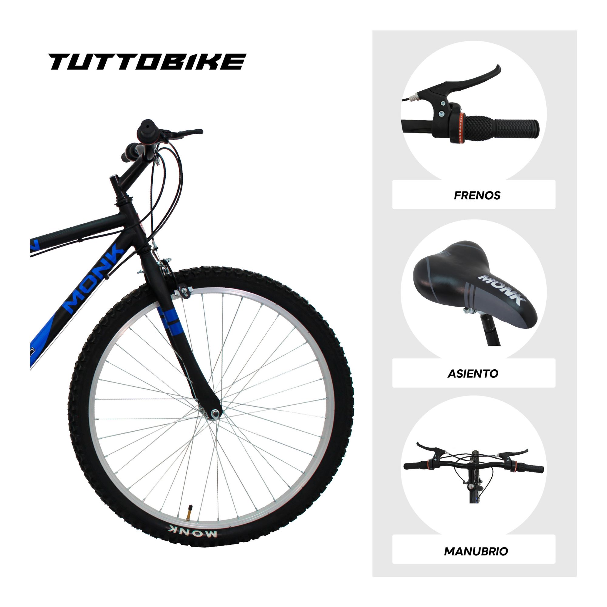Foto 5 pulgar | Bicicleta De Montaña Monk Kron Karbon R26  18v