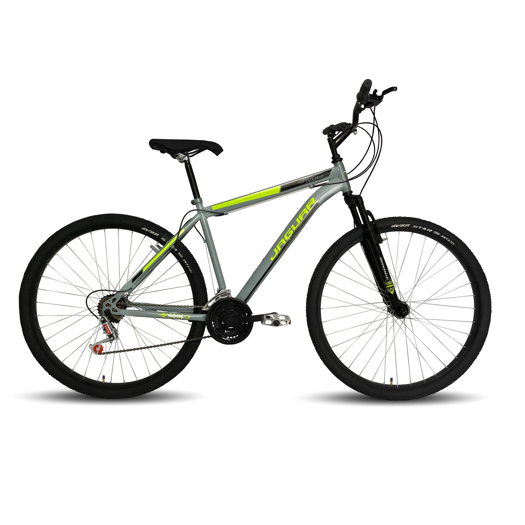 Foto 2 pulgar | Bicicleta Jaguar Savage Gris Rodada 29 18v con Suspensión