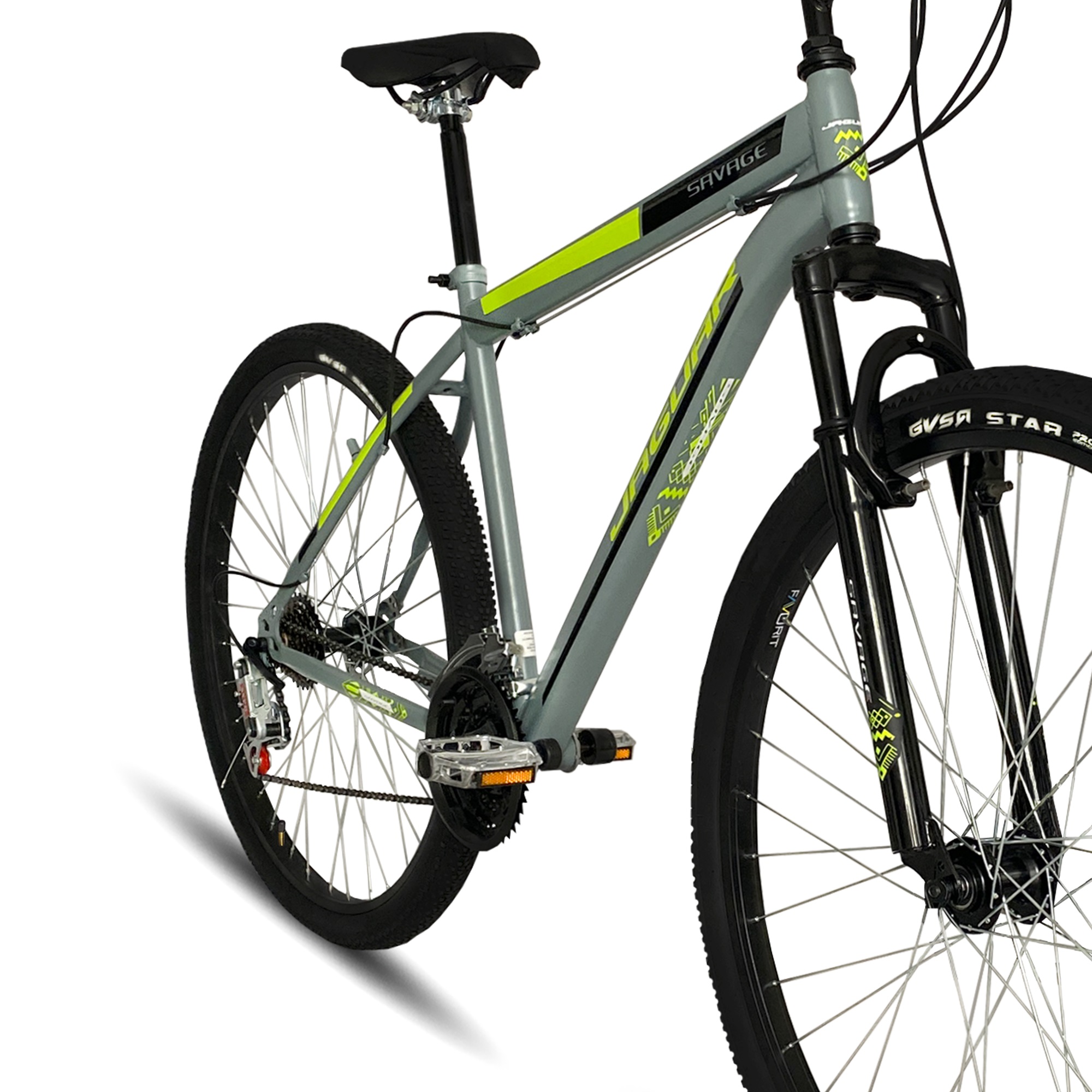 Foto 3 pulgar | Bicicleta Jaguar Savage Gris Rodada 29 18v con Suspensión