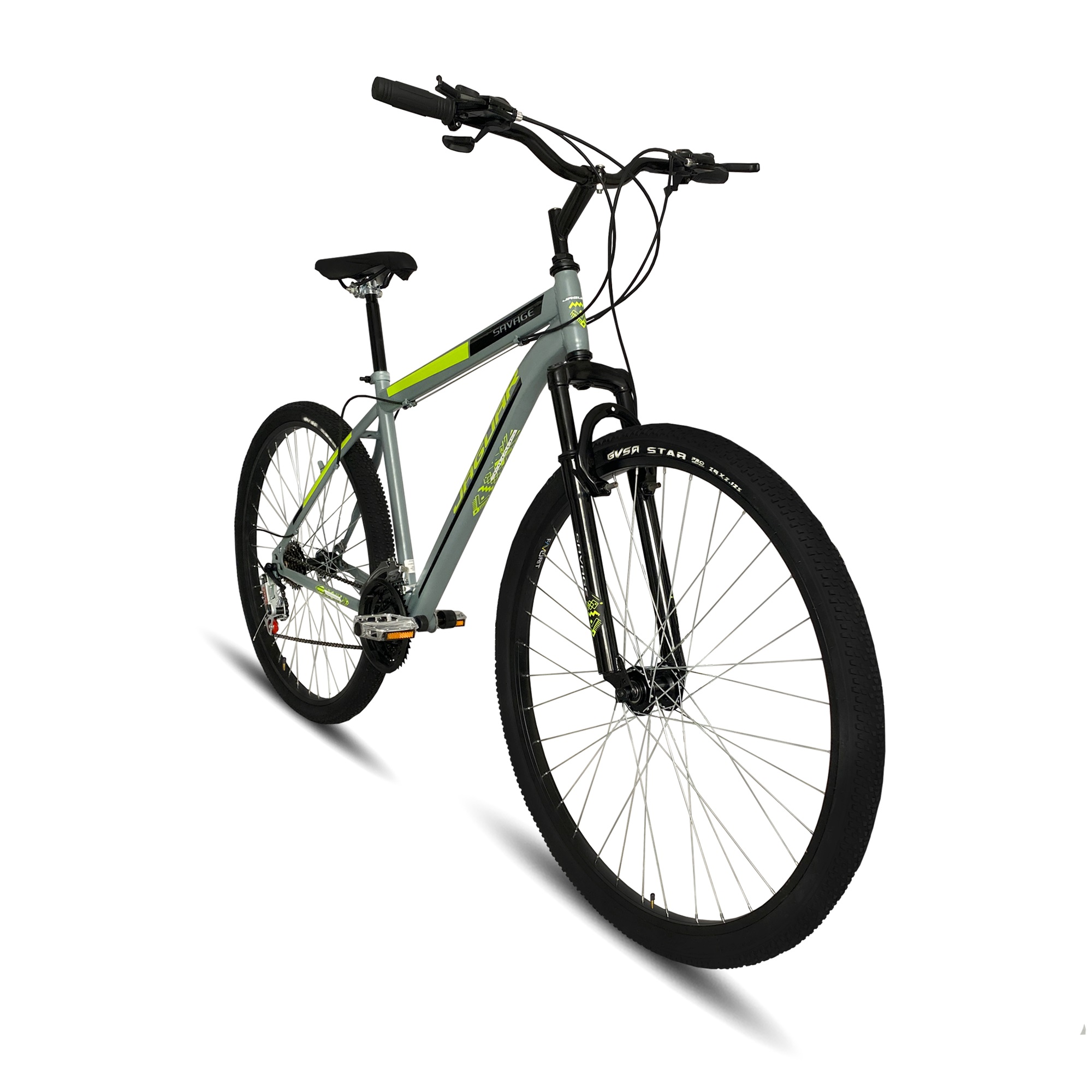 Foto 4 pulgar | Bicicleta Jaguar Savage Gris Rodada 29 18v con Suspensión