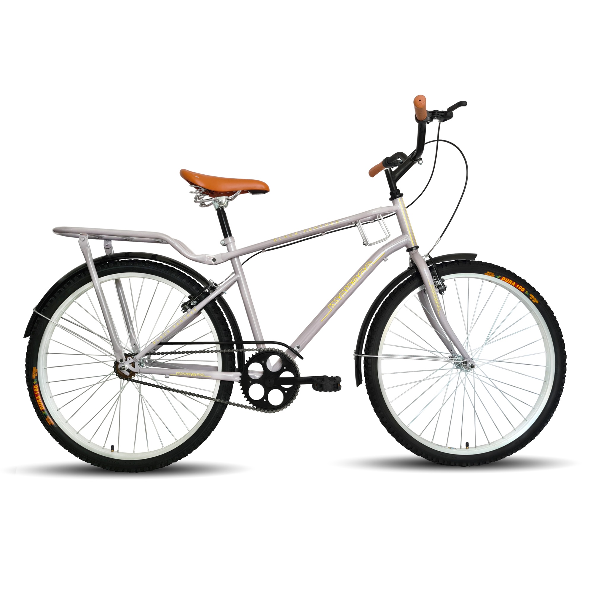 Biciclceta Black Phanter Monaco Gris Rodada 26 H S/v