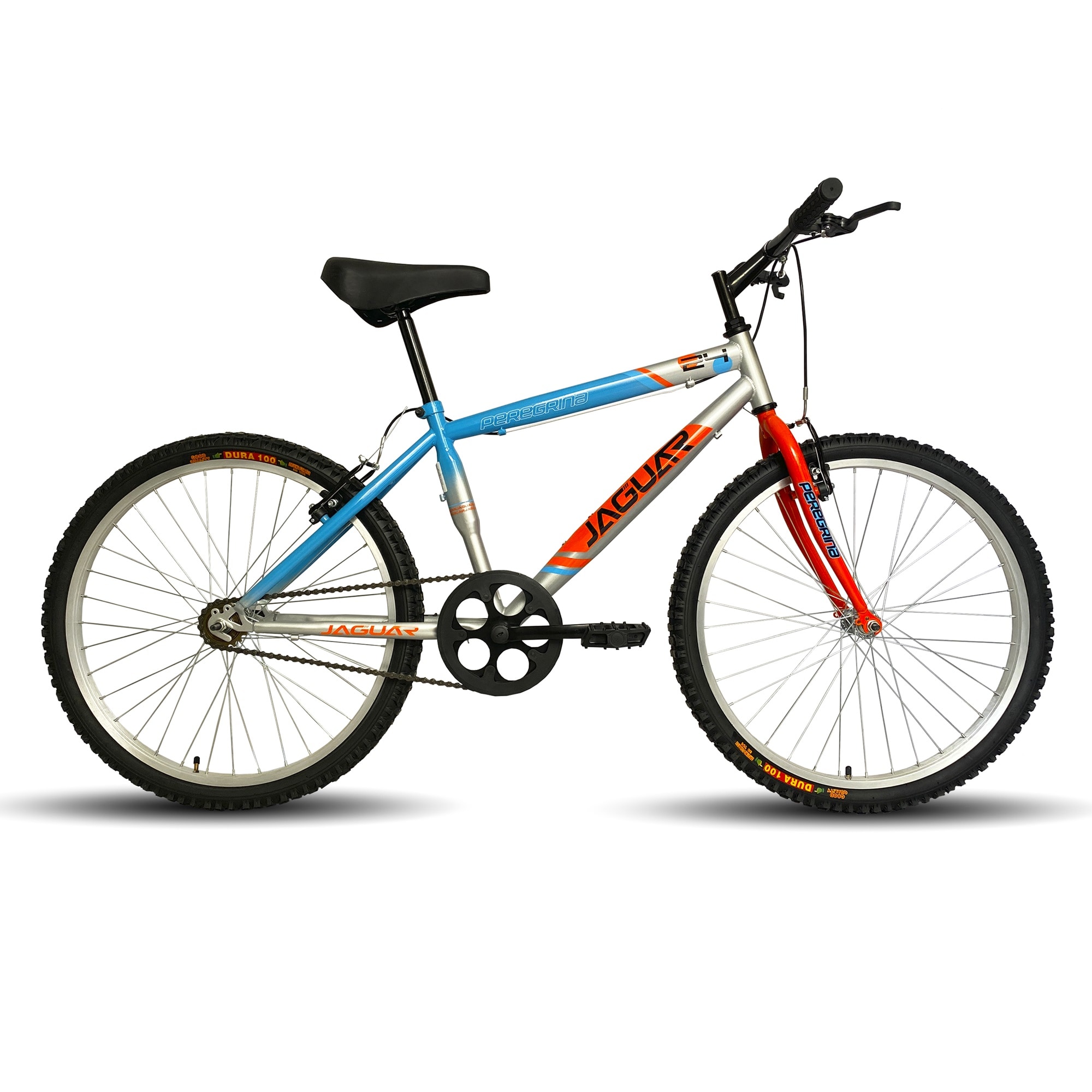 Bicicleta Jaguar Peregrina Gris/naranja Rodada 26 18v H $3,045