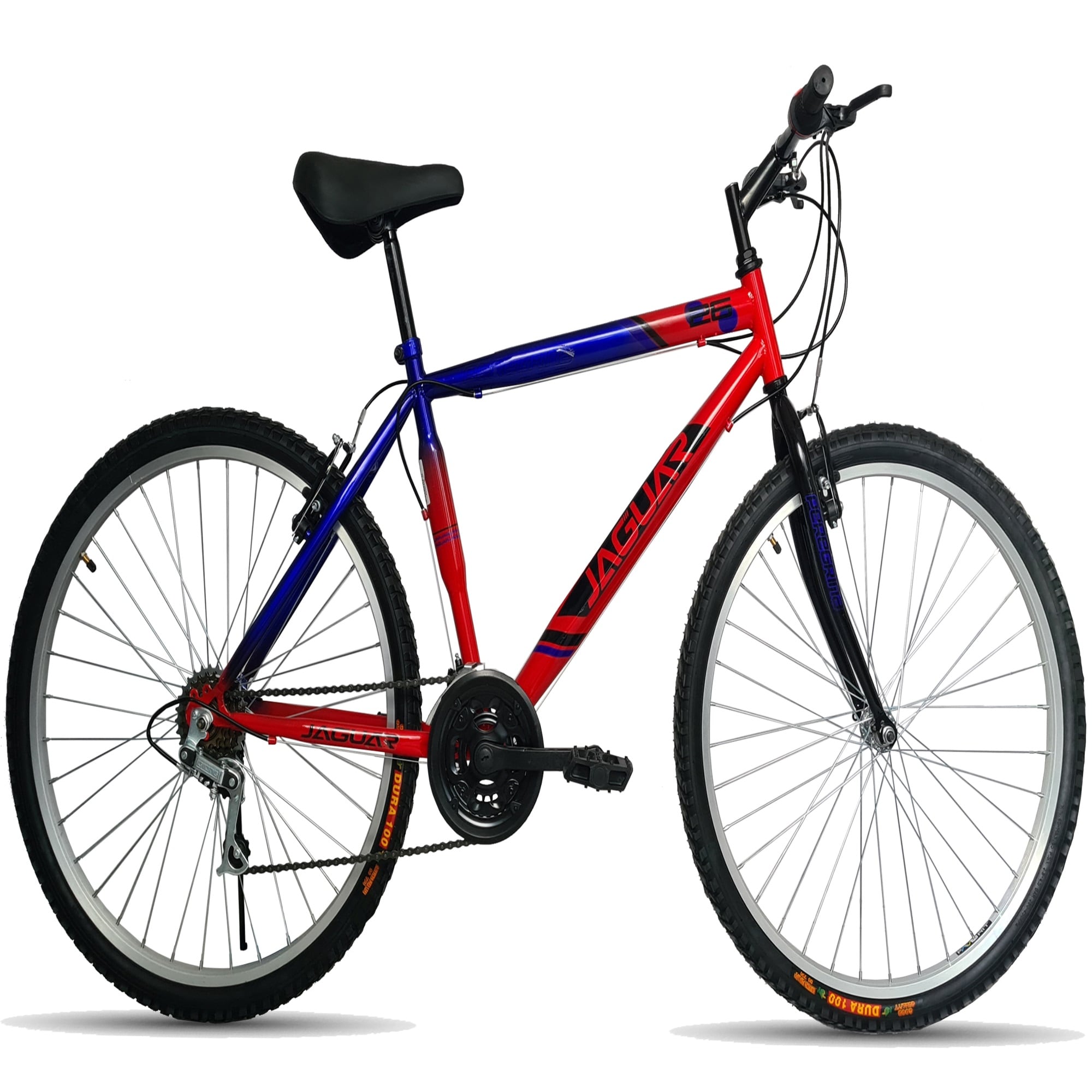 Bicicleta Jaguar Peregrina Rojo/negro Rodada 26 18v H $3,045