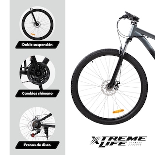 Foto 3 | Bicicleta Montaña Mountain Doble Suspensión R29 Freno Disco