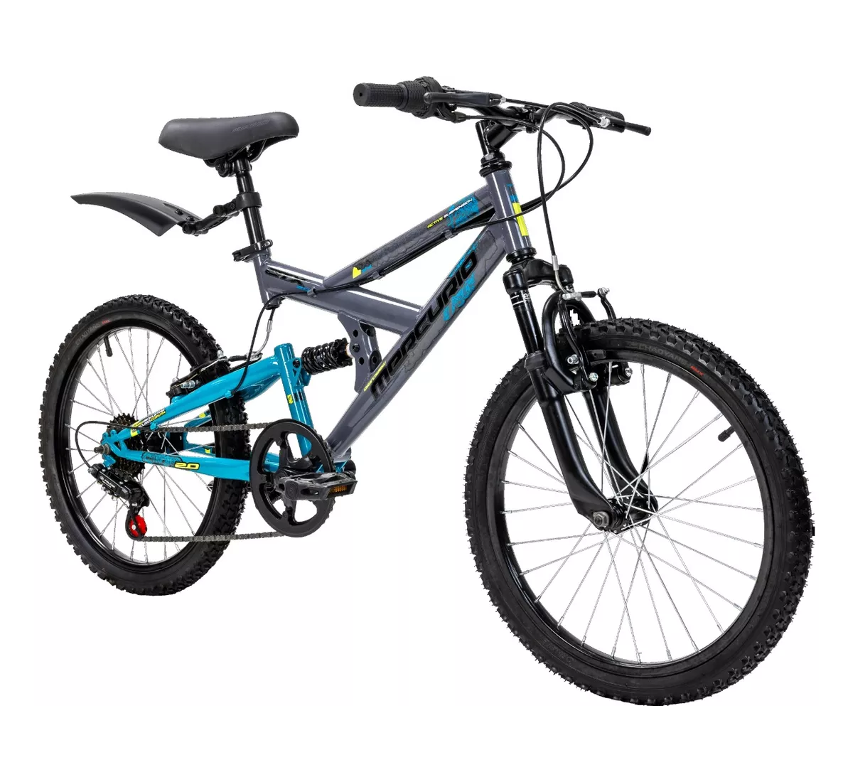 Foto 2 pulgar | Bicicleta Mercurio Ds Ztx Doble Suspensión 7 Vel R20 -end