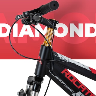 Foto 4 | Bicicleta de Montaña Infantil Rocatomic Diamond R20 7 Velocidades Roja