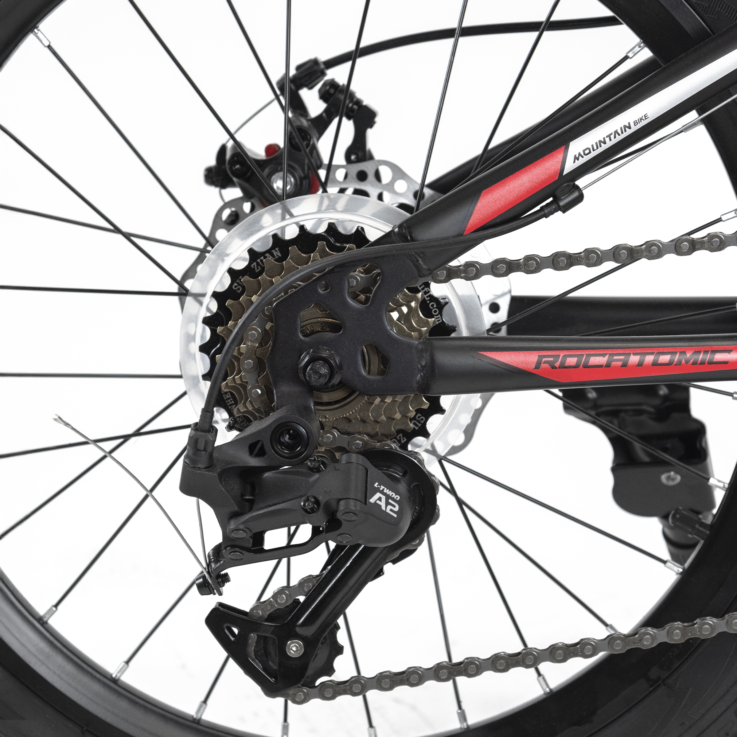 Foto 6 | Bicicleta de Montaña Infantil Rocatomic  Diamond R20 7 Velocidades Roja