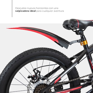 Foto 7 | Bicicleta de Montaña Infantil Rocatomic Diamond R20 7 Velocidades Roja