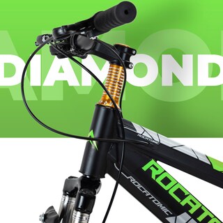 Foto 4 | Bicicleta de Montaña Infantil Rocatomic Diamond R20 7 Velocidades Verde