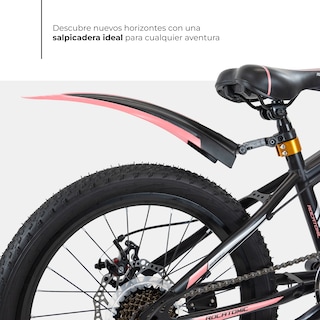 Foto 7 | Bicicleta de Montaña Infantil Rocatomic Diamond R20 7 Velocidades Rosa
