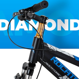 Foto 4 | Rocatomic Bicicleta De Montaña Infantil Diamond R20 7 Velocidades Color Azul