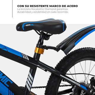 Foto 5 | Rocatomic Bicicleta De Montaña Infantil Diamond R20 7 Velocidades Color Azul