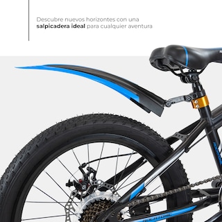 Foto 7 | Rocatomic Bicicleta De Montaña Infantil Diamond R20 7 Velocidades Color Azul