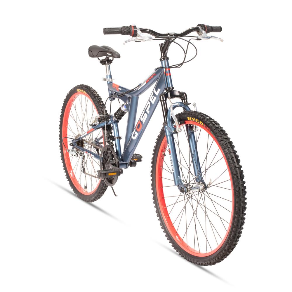 Bicicleta Montaña R26 Doble Suspension 18 Vel Azul Gospel