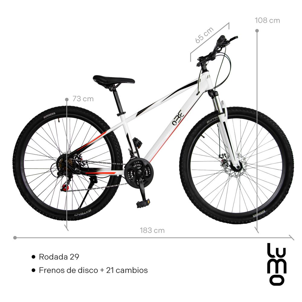 Foto 3 pulgar | Bicicleta De Montaña R29 Acero 21 Vel Cambios Shimano