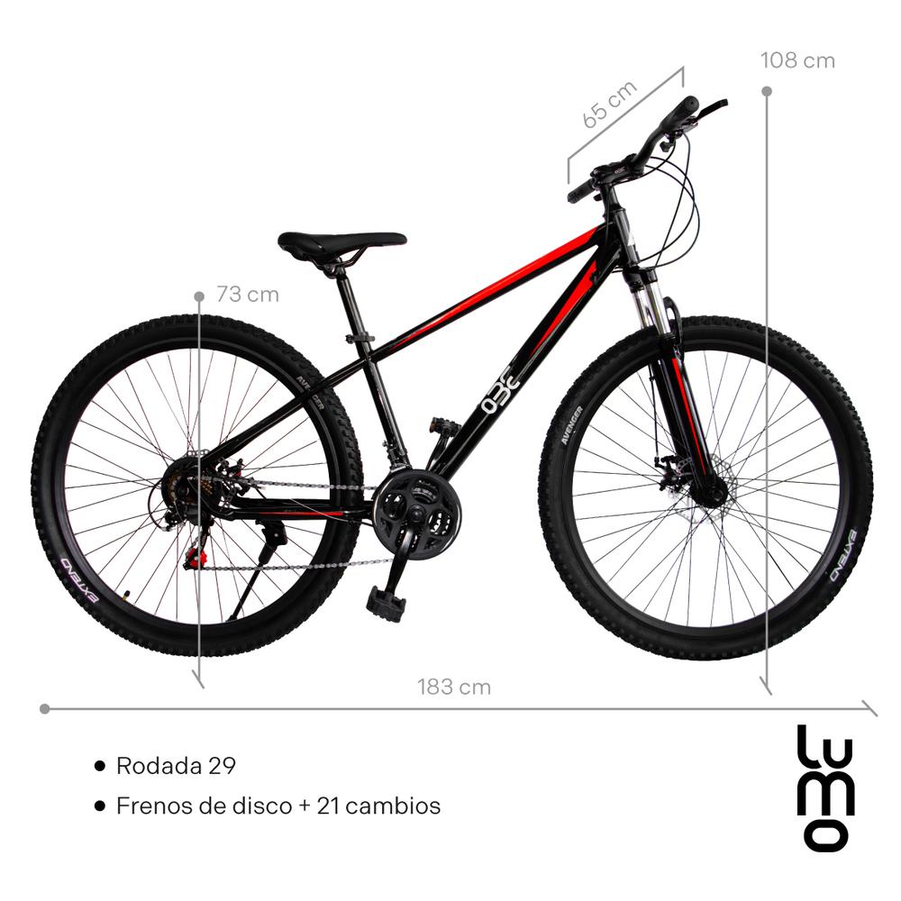 Foto 3 pulgar | Bicicleta De Montaña R29 Acero 21 Vel Cambios Shimano