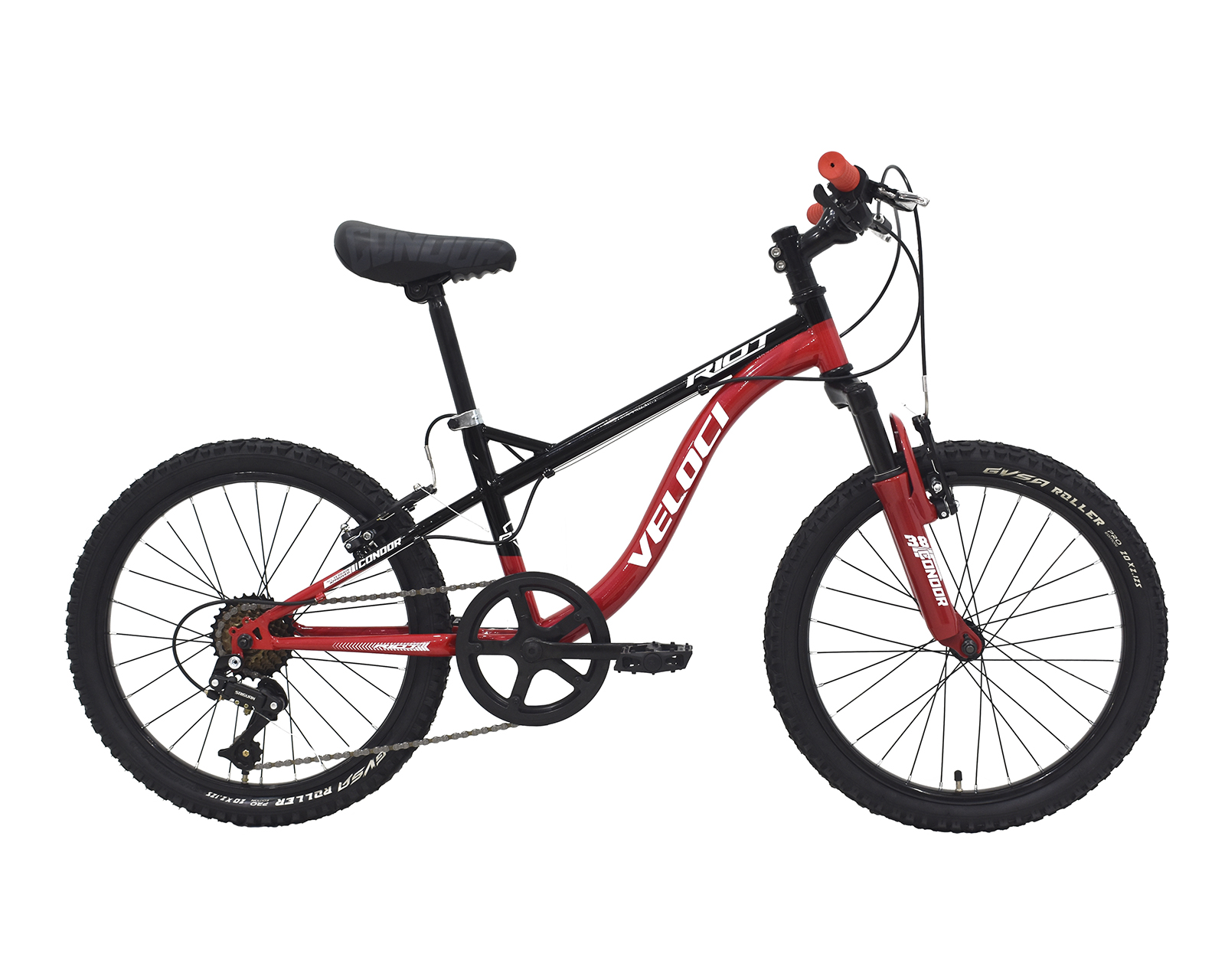 Bicicleta Veloci Riot S/del Rodado 20 Rojo