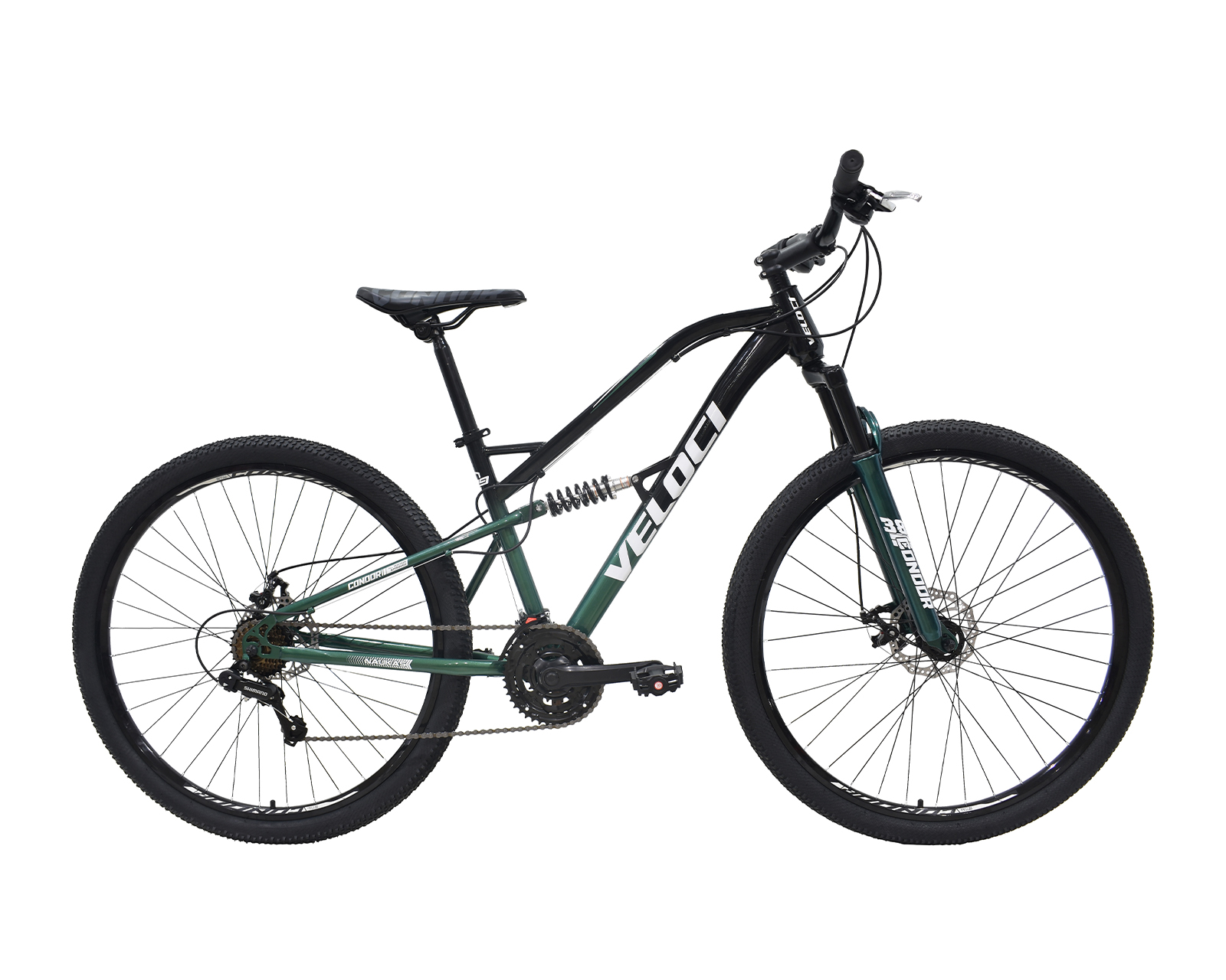 Bicicleta Veloci Naukas Pro Fd D/susp Rodado 29 Verde