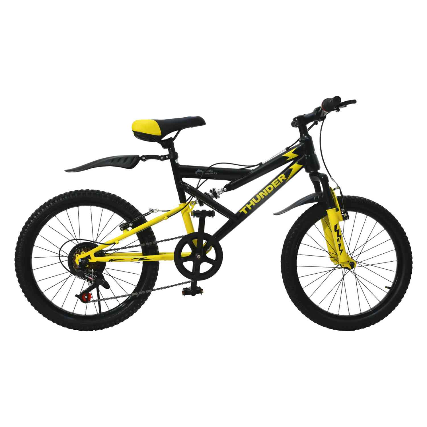 Foto 3 pulgar | Bicicleta Montaña Infantil Niños R20 7 Vel Doble Suspension Amarillo