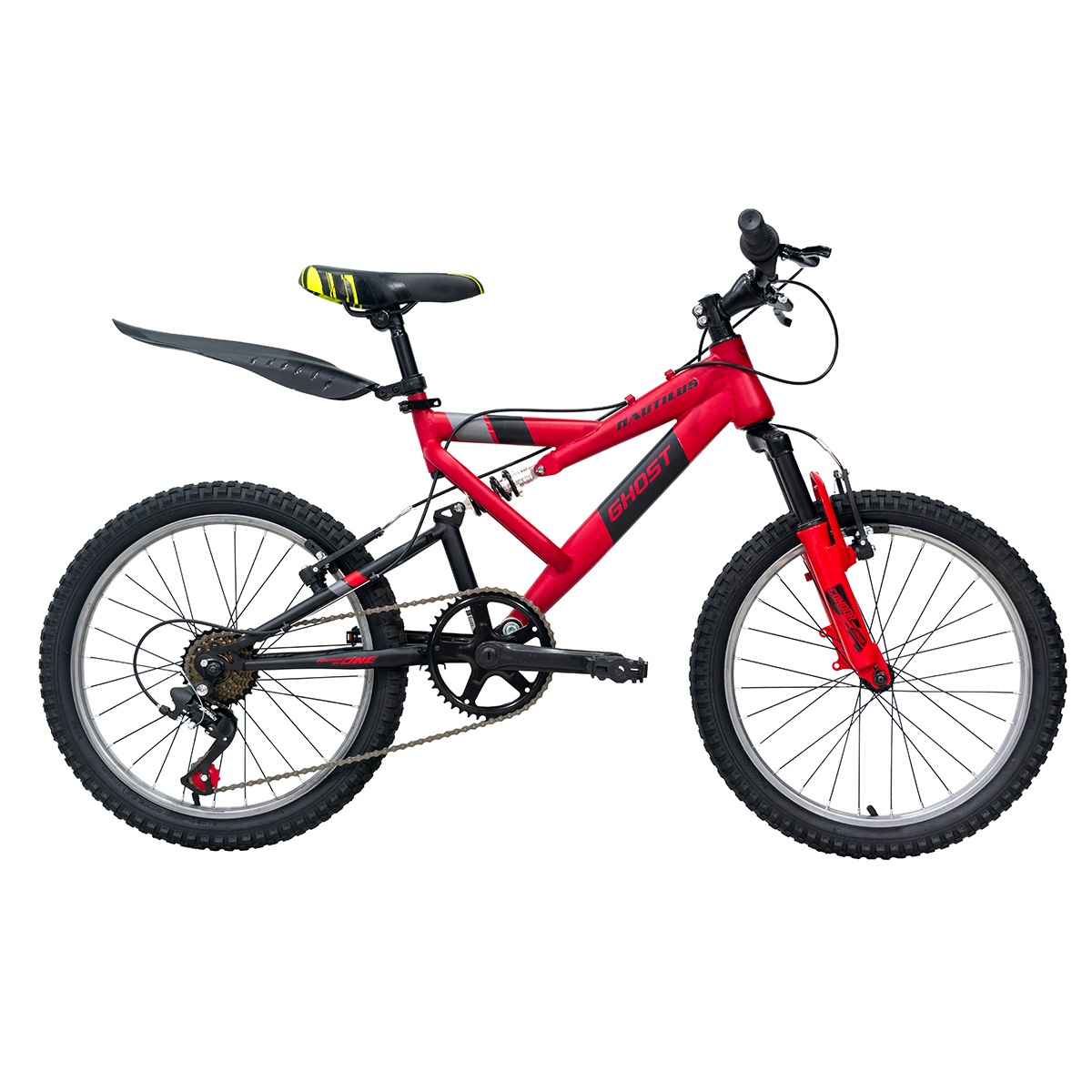 Bicicleta Ghost Nautilus Rodada 20 Rojo Mate