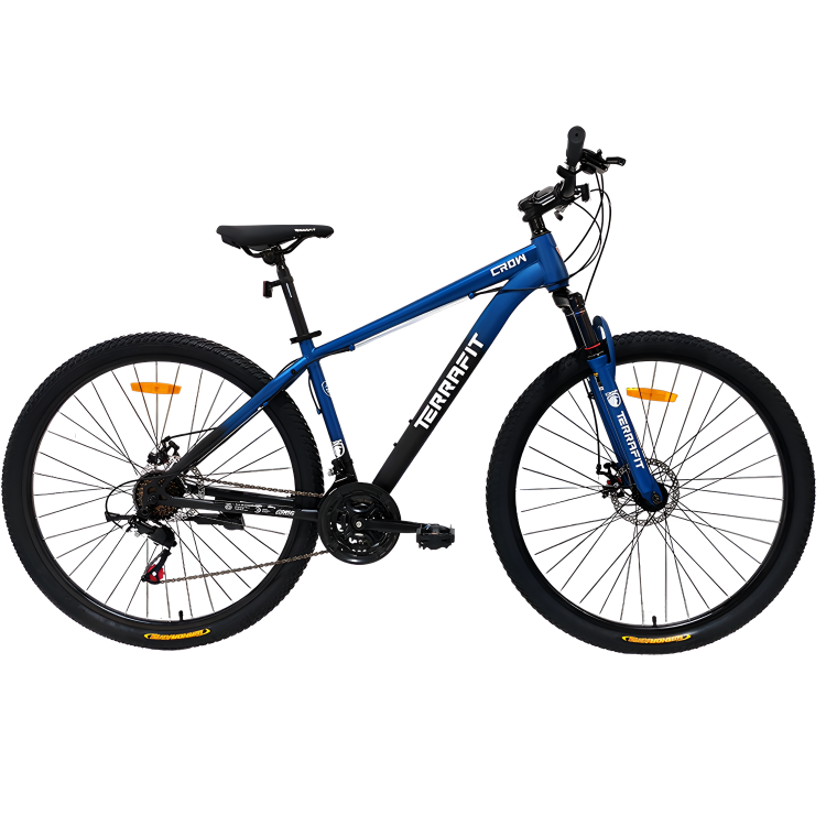 Bicicleta De Montaña Crow 21v Frenos De Disco Terrafit Azul