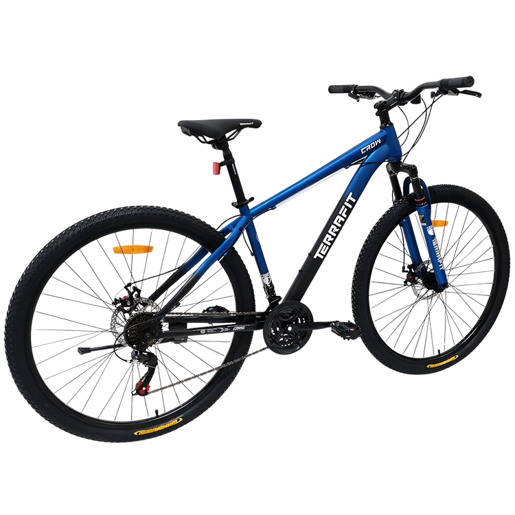 Foto 4 pulgar | Bicicleta De Montaña Crow 21v Frenos De Disco Terrafit Azul