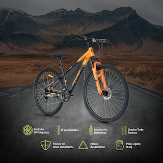 Foto 4 | Bicicleta De Montaña Bywell Rodada 29 De 21 Velocidades Aluminio