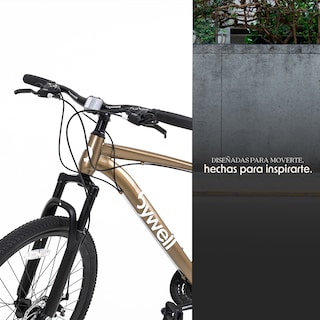 Foto 3 | Bicicleta de Montaña Bywell Rodada 26″ de 24 Velocidades Café