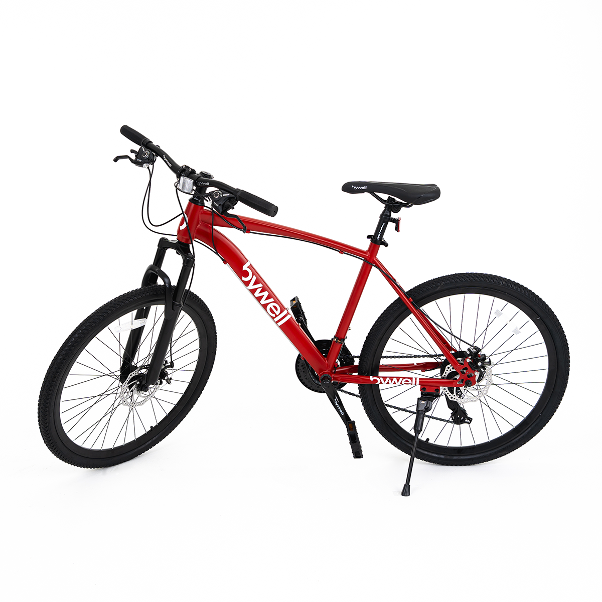 Foto 2 pulgar | Bicicleta de Montaña Bywell Rodada 26″ de 24 Velocidades Rojo