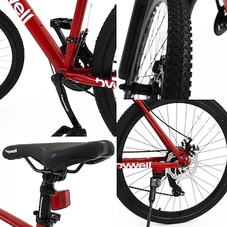 Foto 4 | Bicicleta de Montaña Bywell Rodada 26″ de 24 Velocidades Rojo