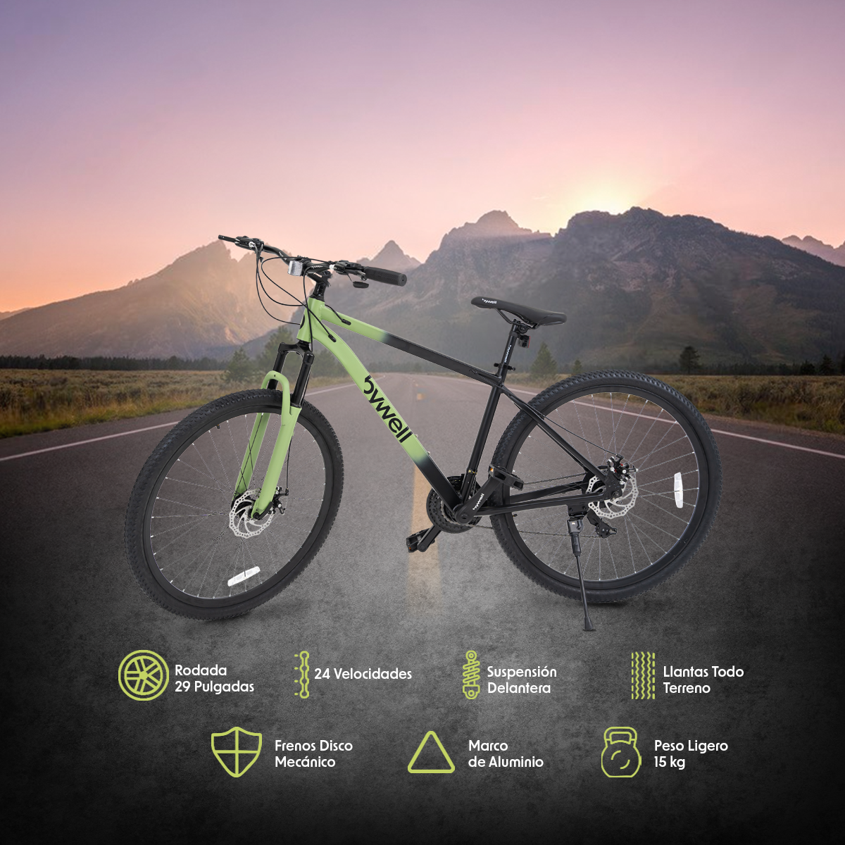 Foto 2 | Bicicleta De Montaña 29″ De 24 Velocidades Aluminio