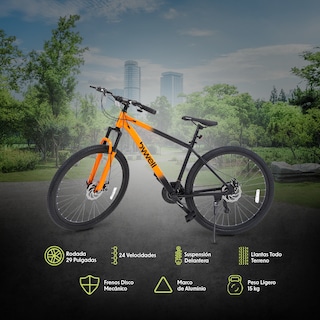 Foto 2 | Bicicleta De Montaña 29″ De 24 Velocidades Aluminio