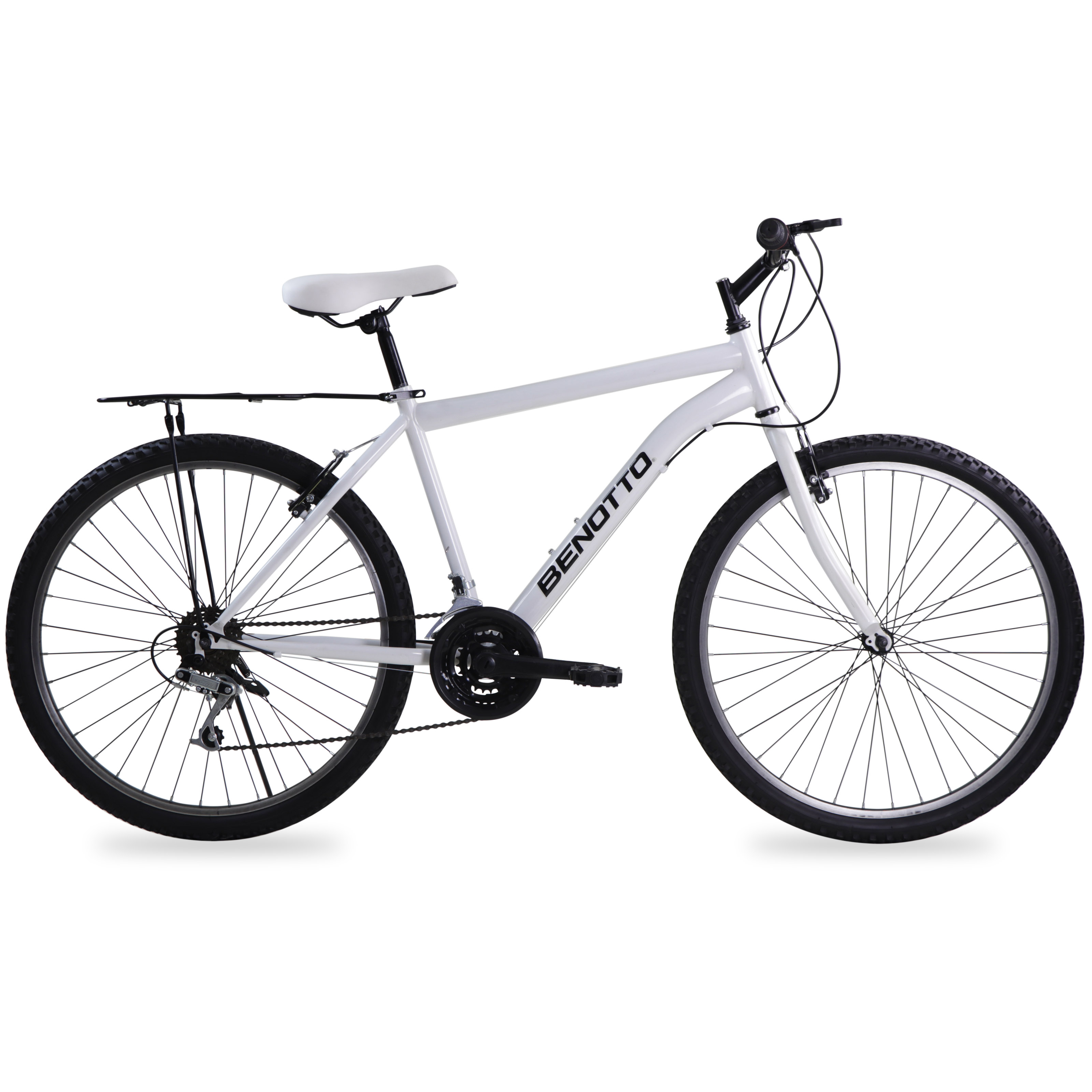 Foto 2 pulgar | Bicicleta Benotto Montaña Promocional R26 18v. Hombre Frenos 'v' Acero Blanco Talla:un