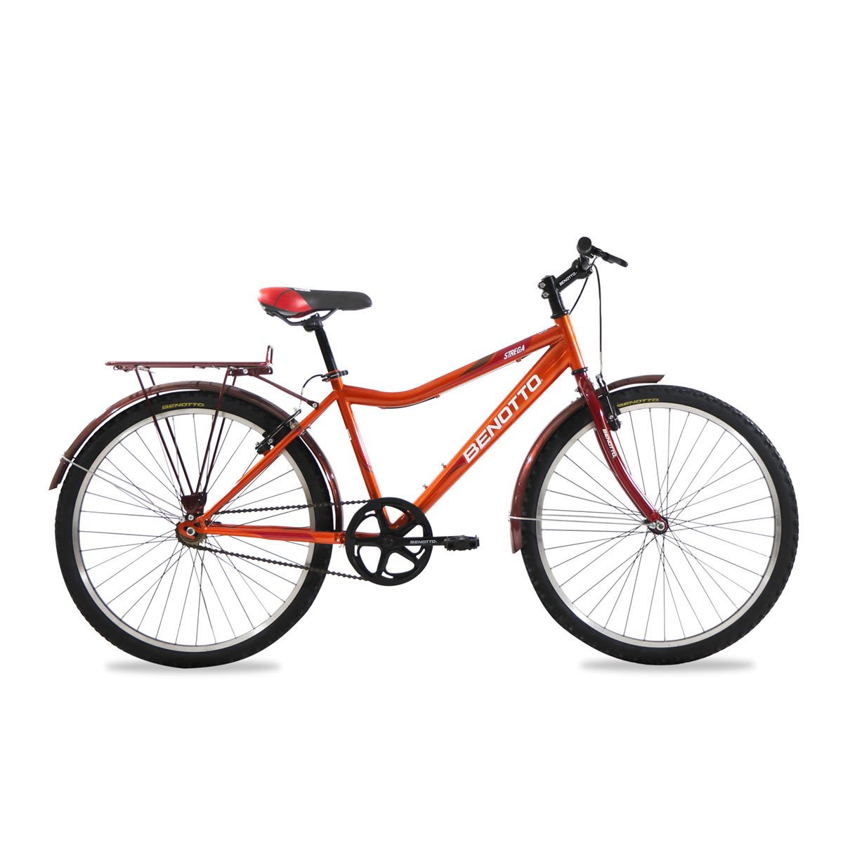 Foto 2 pulgar | Bicicleta Benotto Montaña Strega R26 1v. Hombre Frenos 'v' Acero Terracota Talla:un