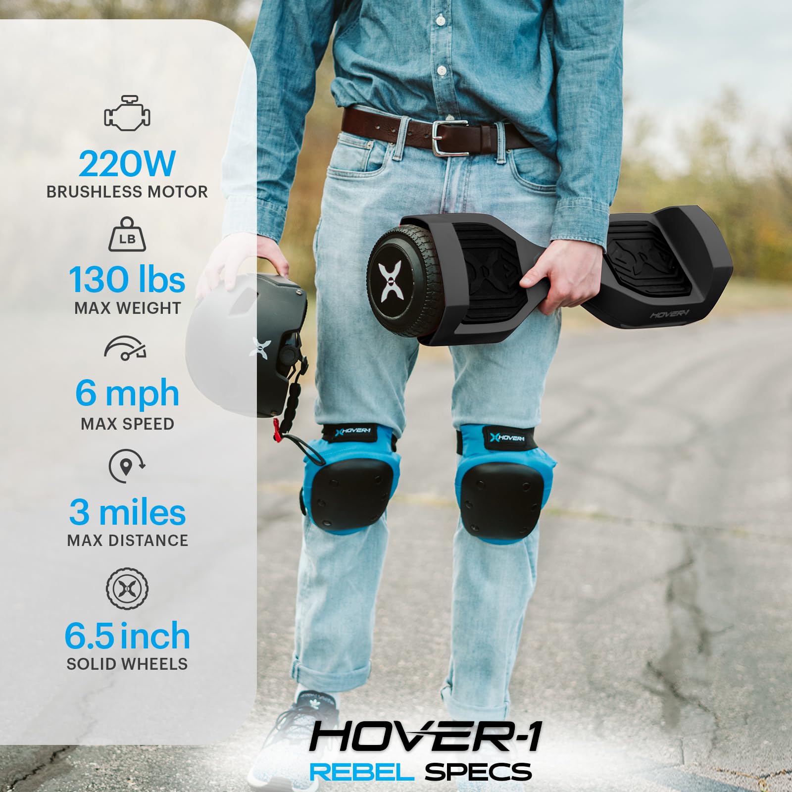 Foto 3 pulgar | Hoverboard Hover-1 Rebel Electric, Autoequilibrado, Para Niños, 6.5 Pulgadas - Venta Internacional.