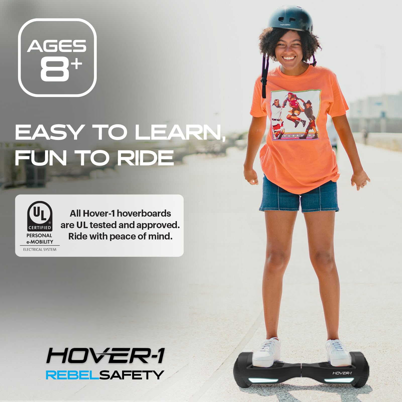 Foto 4 | Hoverboard Hover-1 Rebel Electric, Autoequilibrado, Para Niños, 6.5 Pulgadas - Venta Internacional.