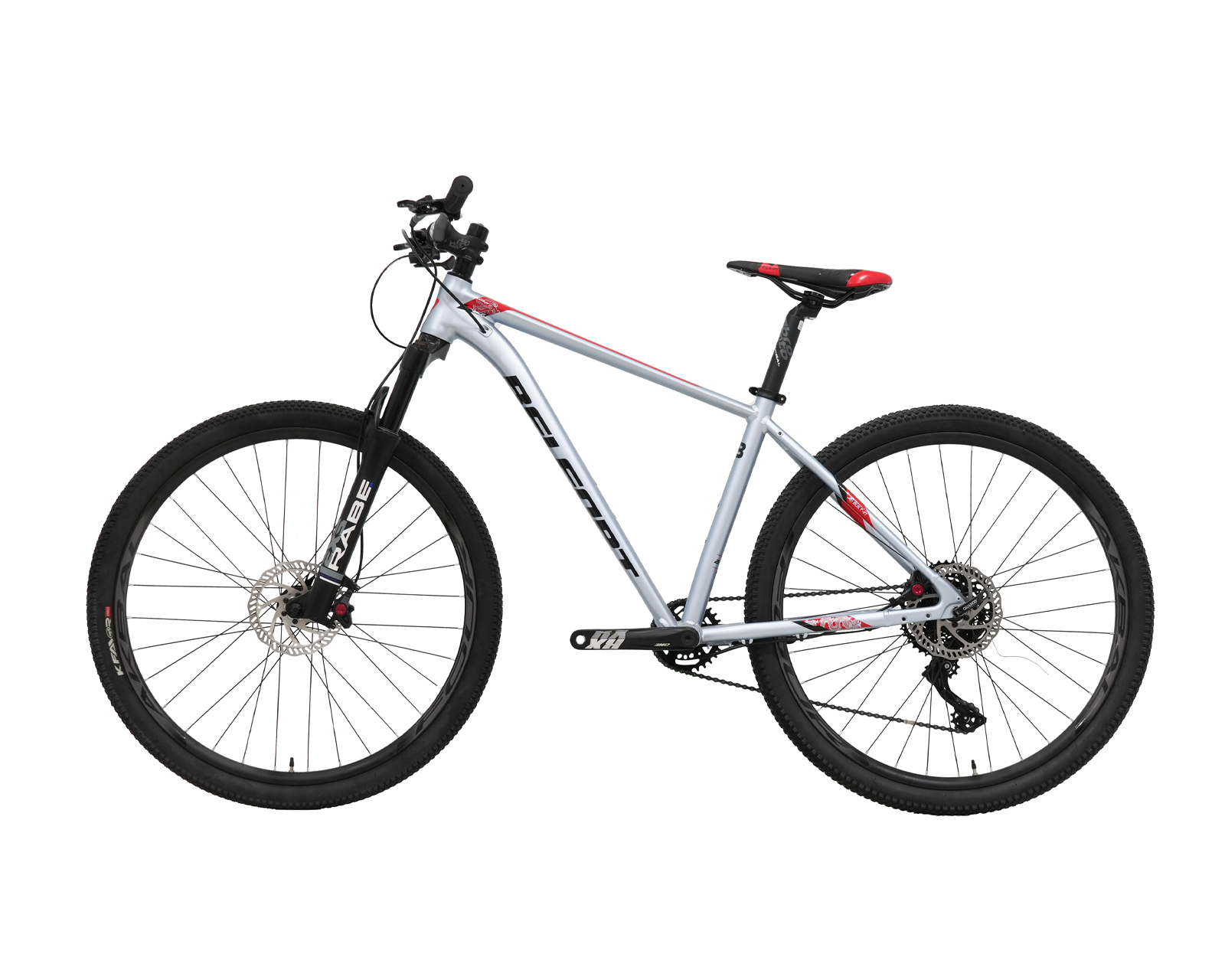 Foto 9 pulgar | Bicicleta Belfort Coatl Si B1 R27 T15 Plata Rojo 2025