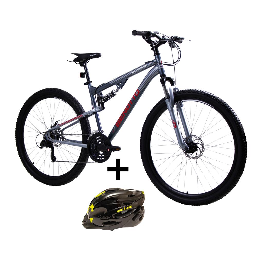 Combo Bicicleta Benotto Blackcomb R29 Con Casco One O One