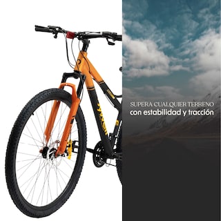 Foto 7 | Bicicleta de Montaña Bywell Shimano Velocidad 21 Rodada 29 Naranja y Negro