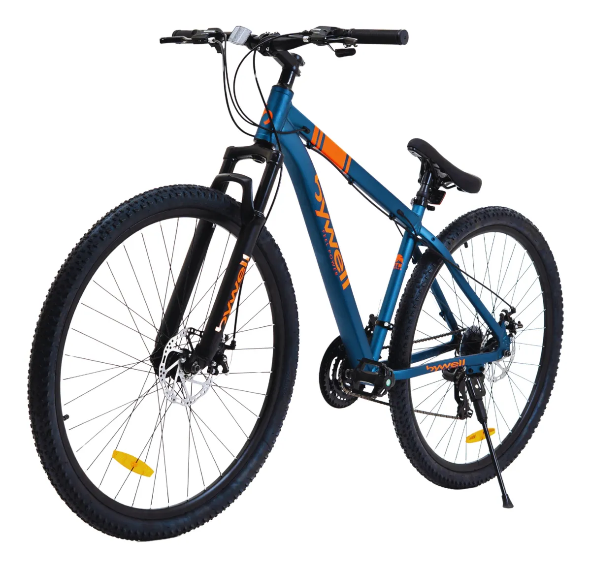 Bicicleta De Montaña Bywell Shimano Velocidad 24 Rodada 29 Azul/naranja