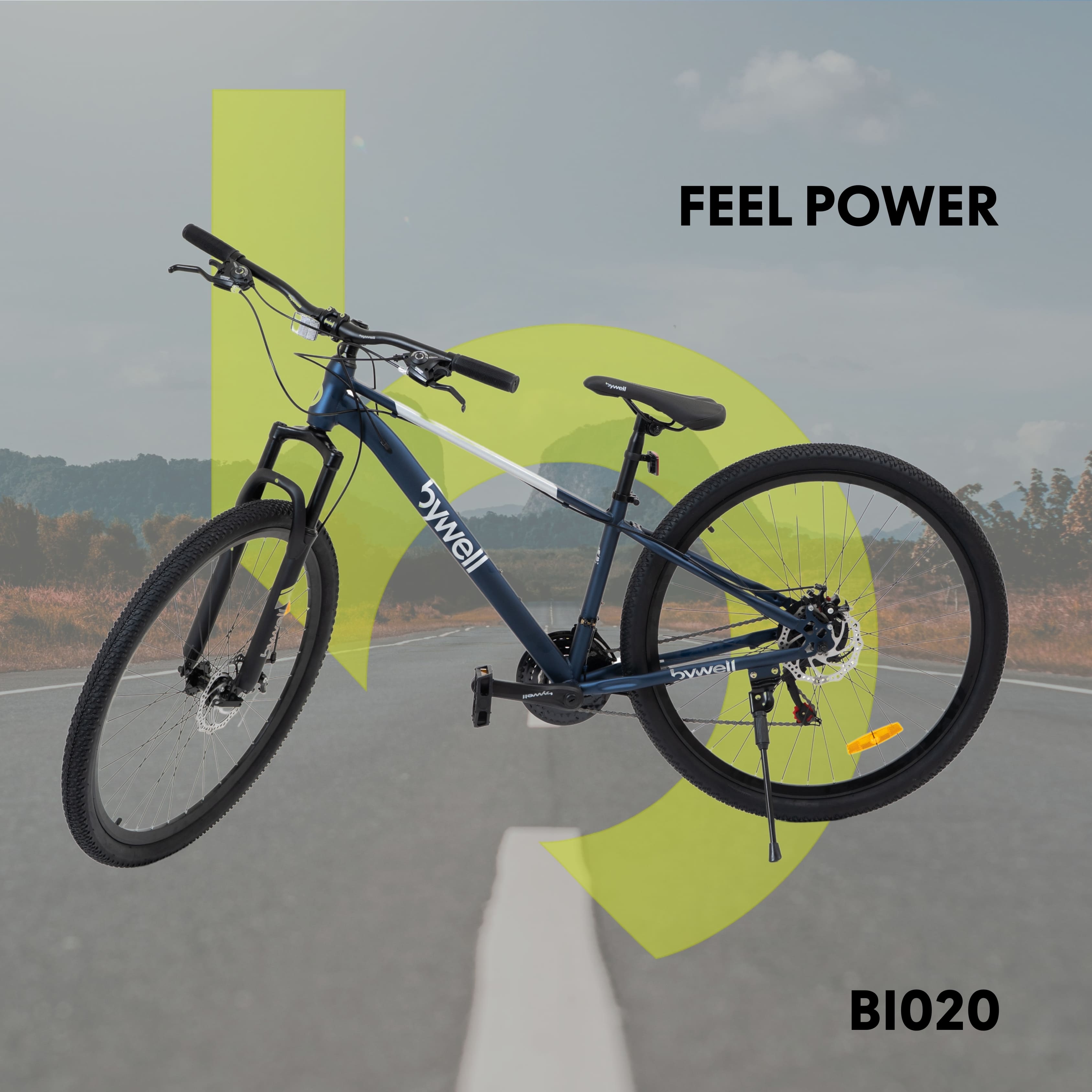 Foto 6 | Bicicleta de Montaña Bywell Velocidad 21 Aluminio Rodada 29 Azul