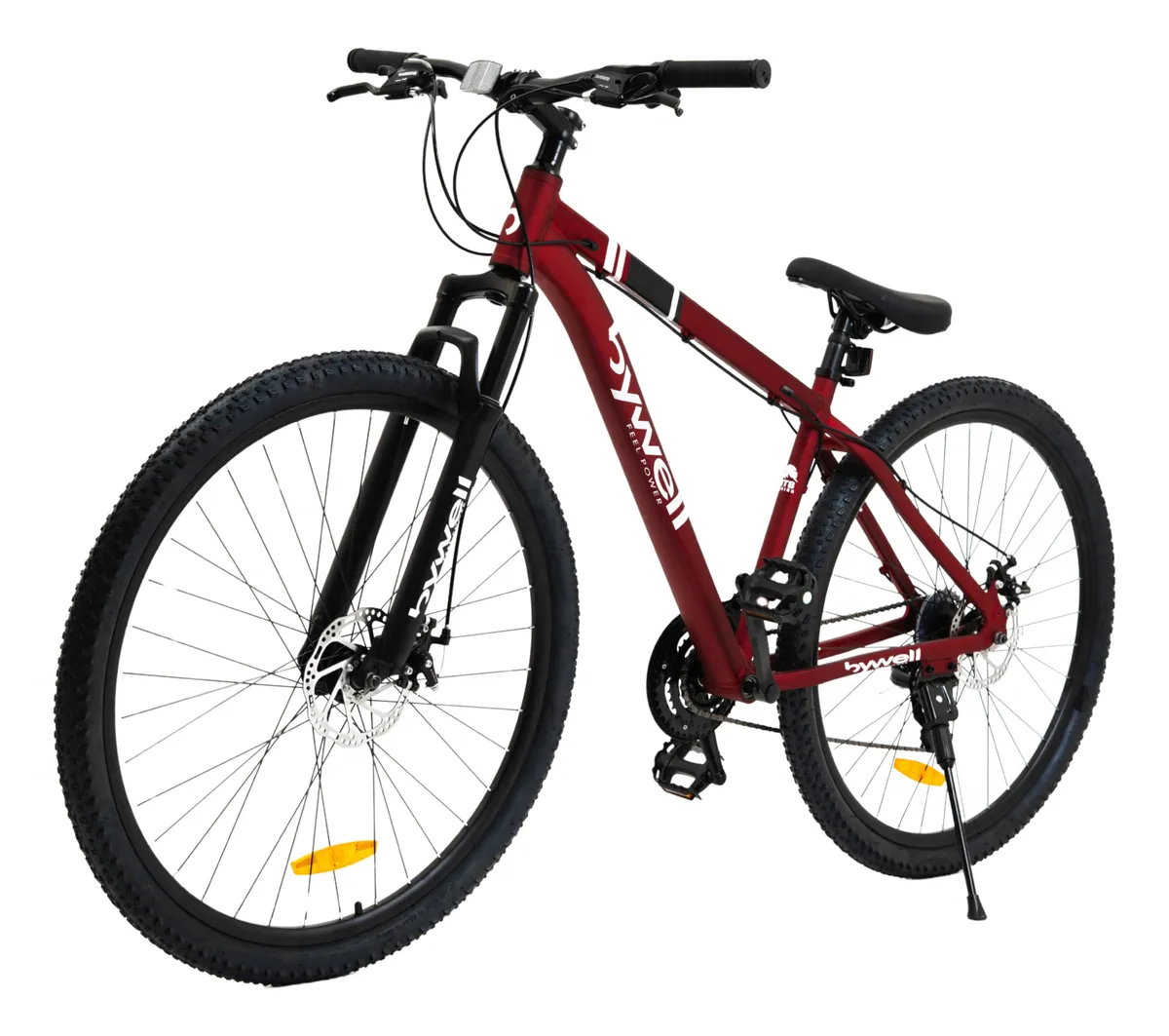 Bicicleta De Montaña Bywell Shimano Velocidad 24 Rodada 29 Vino
