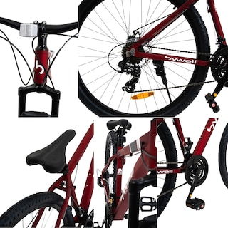 Foto 4 | Bicicleta de Montaña Bywell Shimano Velocidad 24 Rodada 29 Vino