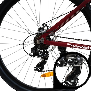 Foto 7 | Bicicleta de Montaña Bywell Shimano Velocidad 24 Rodada 29 Vino