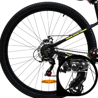 Foto 7 | Bicicleta de Montaña Bywell Shimano Velocidad 21 Rodada 29 Verde y Negro