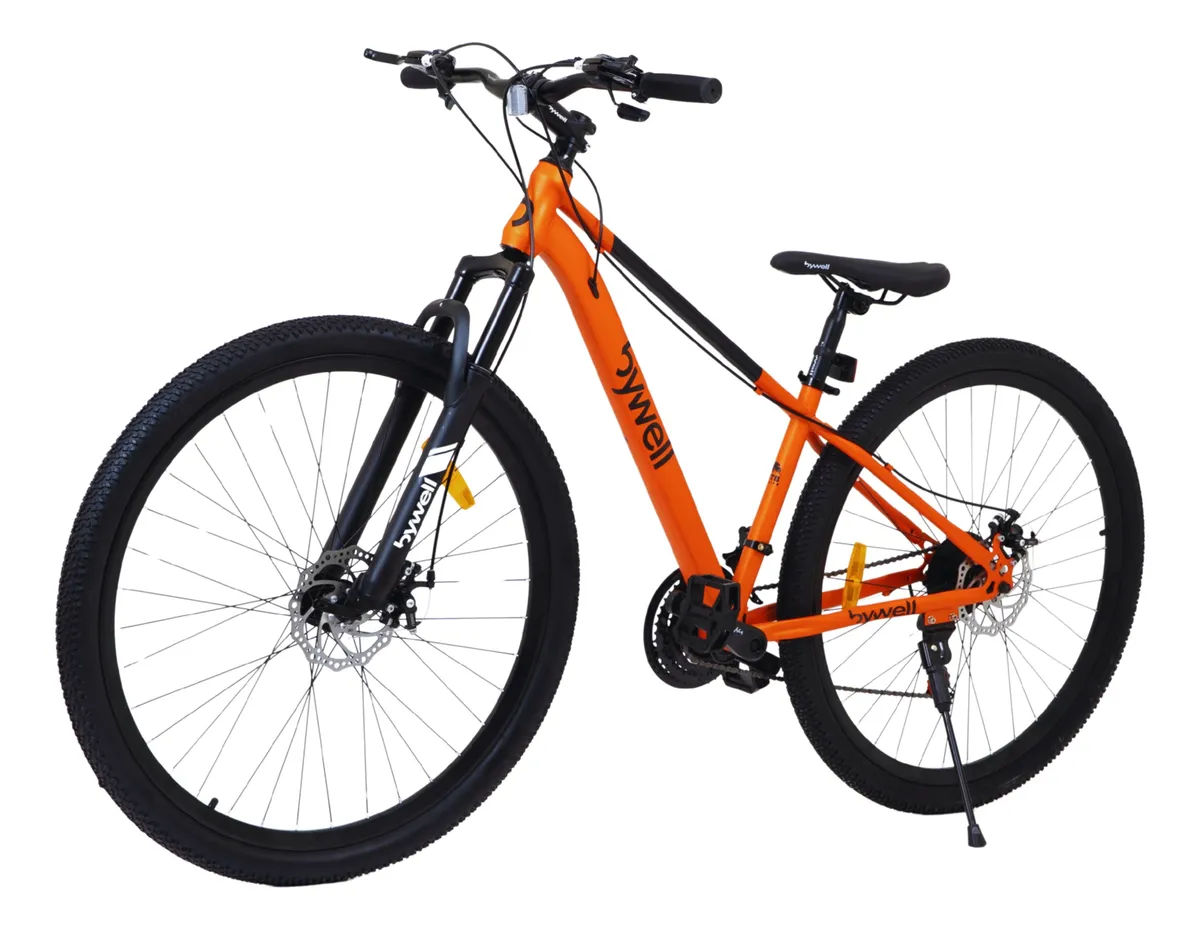 Bicicleta De Montaña Bywell Velocidad 21 Aluminio Rodada 29 Naranja