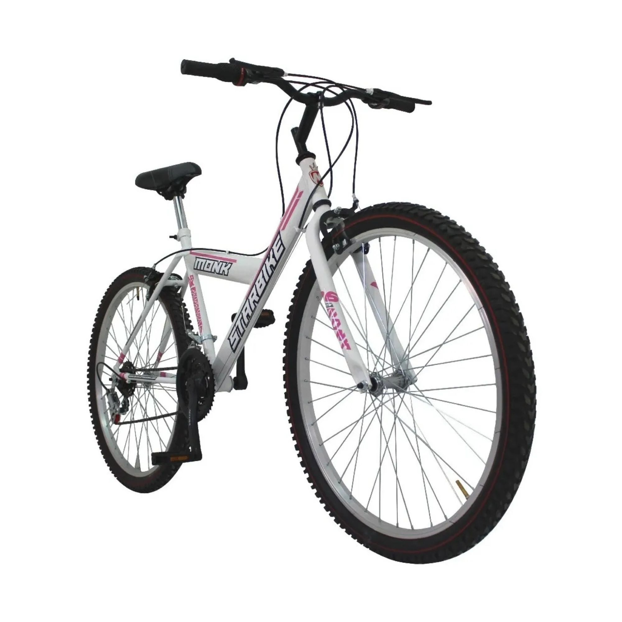 Foto 2 | Bicicleta De Montaña Monk Starbike 2.1  R26 Blanca Rosa